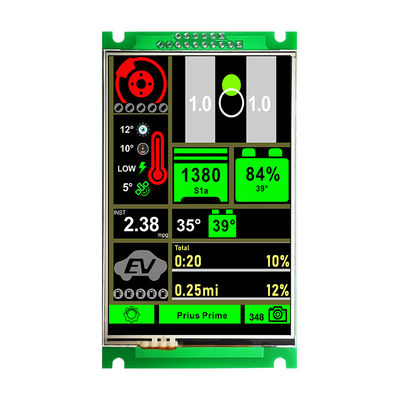 3.5&quot; Smart UART TFT Display 320x480 With Projected Resistive Touch EzUILet035