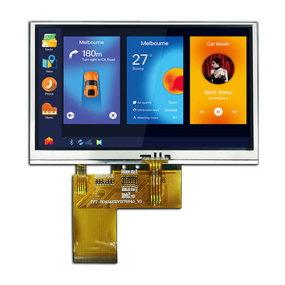 3.3V Resistive LCD 4.3 Inch , 800x480 LCD TFT 4.3 Inch TFT-H043A10SVIST5R40