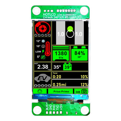 2.4 Inch 240x320 UART TFT Display With Resistive Touch LCM-EU02401KL
