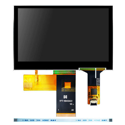 4.3 Inch 480x272 TFT LCD Modulie Wide Temperature LCD Display Pcap Monitor