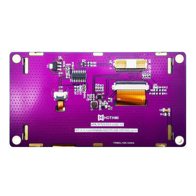 4.3 Inch 800x480 LVDS TFT Display Capacitive IPS TFT LCD Display