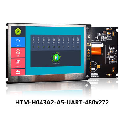 4.3 Inch UART TFT LCD 480x272 Display TFT MODULE PANEL WITH LCD CONTROLLER BOARD