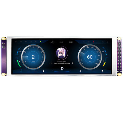 7.84 Inch Bar Style IPS TFT LCD Display 1280x400 MCU For Car Monitor