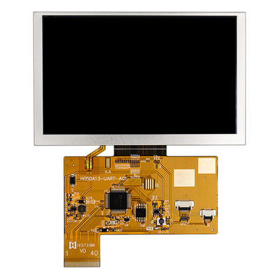 5.0 Inch Smart Serial 800x480 UART TFT Display Screen Sunlight Readable