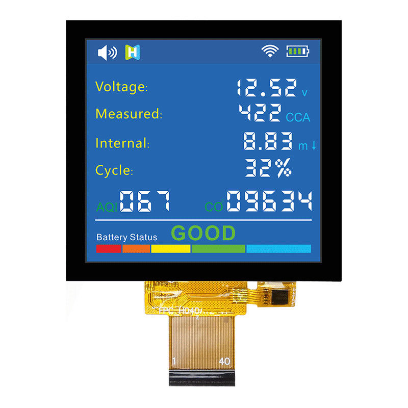 Square IPS TFT LCD Display 4 Inch 320x320 Dots With Pcap Monitor TFT module