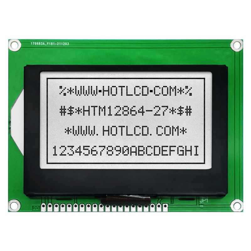 128X64 20PIN Graphic LCD Module ST7565R With White Backlight HTM12864-27