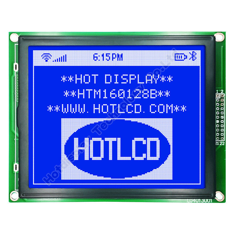 160X128 Graphic Blue LCD Display With White Backlight T6963C