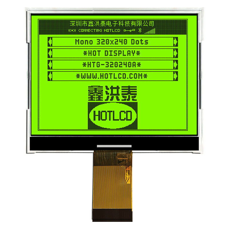 SPI Graphic COG LCD Module 320x240 ST75320 FSTN Display Positive Transflective HTG320240A