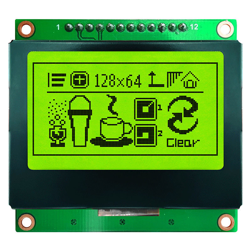 128X64 Graphic LCD Module | FSTN + Display With White Side Backlight/HTM12864-117