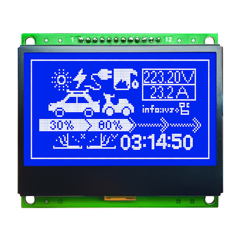 128X64 COB Graphic LCD Module FSTN Display With Negative Voltage