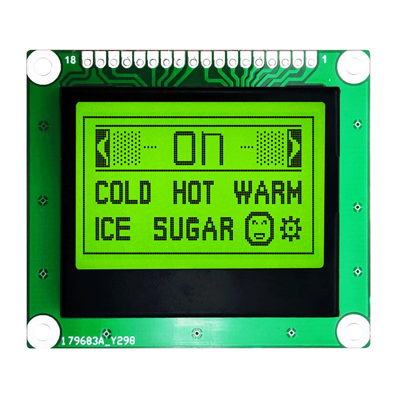 128X64 Dots Graphic FSTN COB LCD Module With White Side Backlight