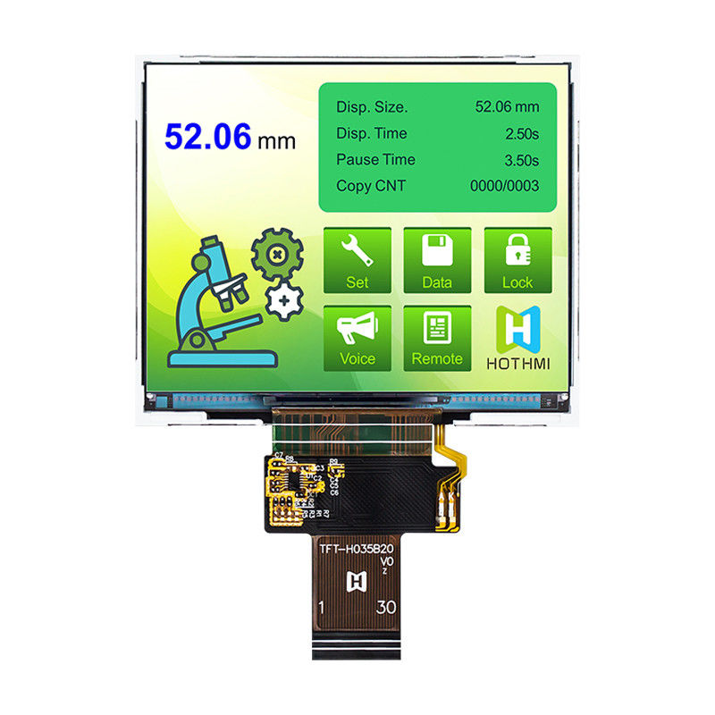 3.5 Inch IPS 640x480 Wide Temperature TFT Display Panel ST7703 For Industrial Computer