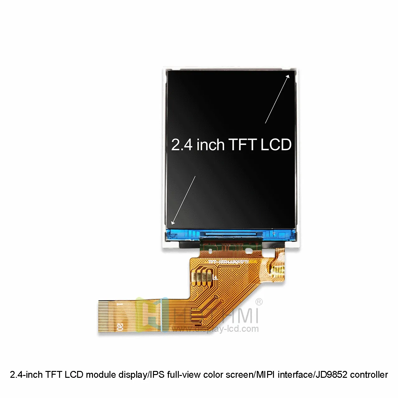 2.4 inch IPS TFT LCD Module | MIPI DSI Interface JD9852 - Image 4