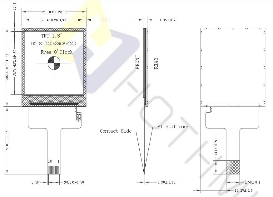 spi lcd display