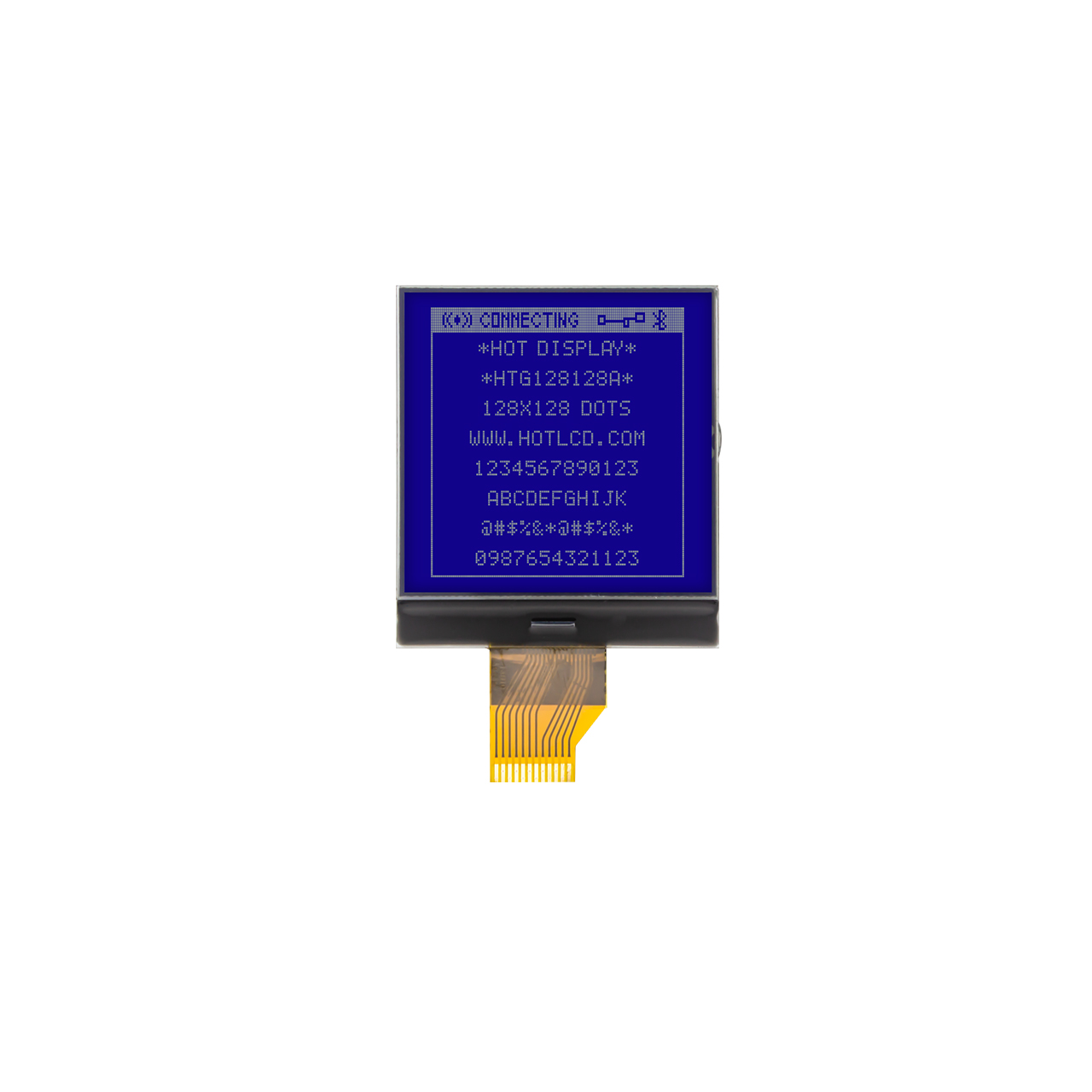 128x128 COG LCD Display STN-Negative With White Backlight - Image 2