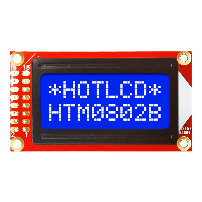 8x2 Character LCD Modules-STN- Blue Display with White Side Backlight
