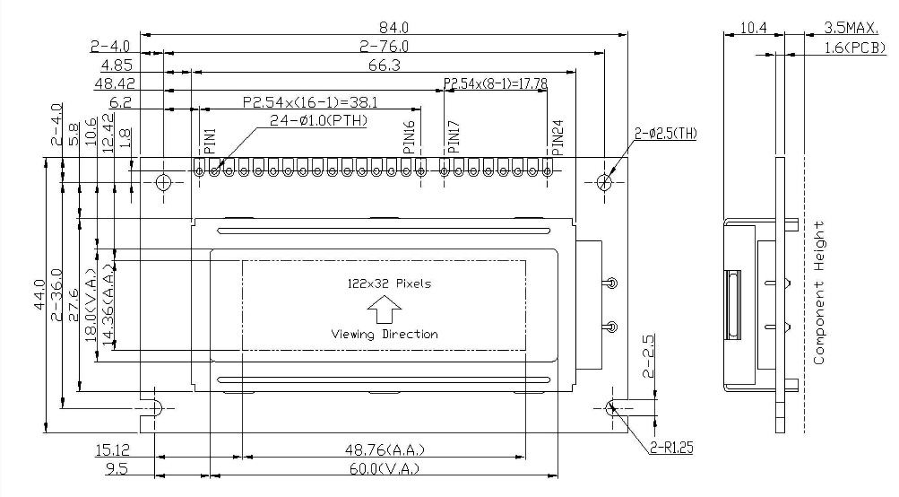 122x32 Graphic LCD 122x32 Graphic LCD