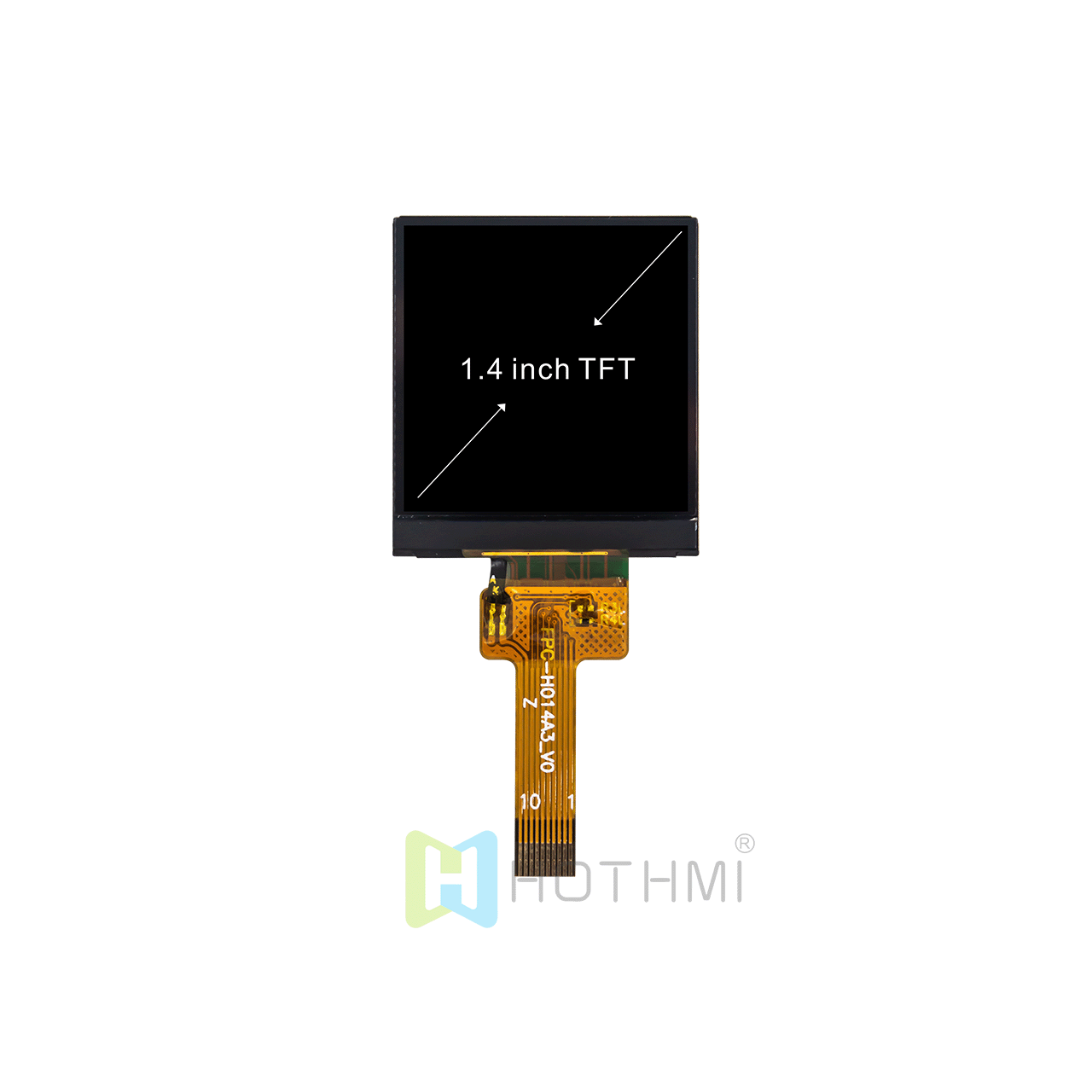 1.4 Inch Square IPS TFT LCD Display Module with ST7789 for Smartwatch - Image 2
