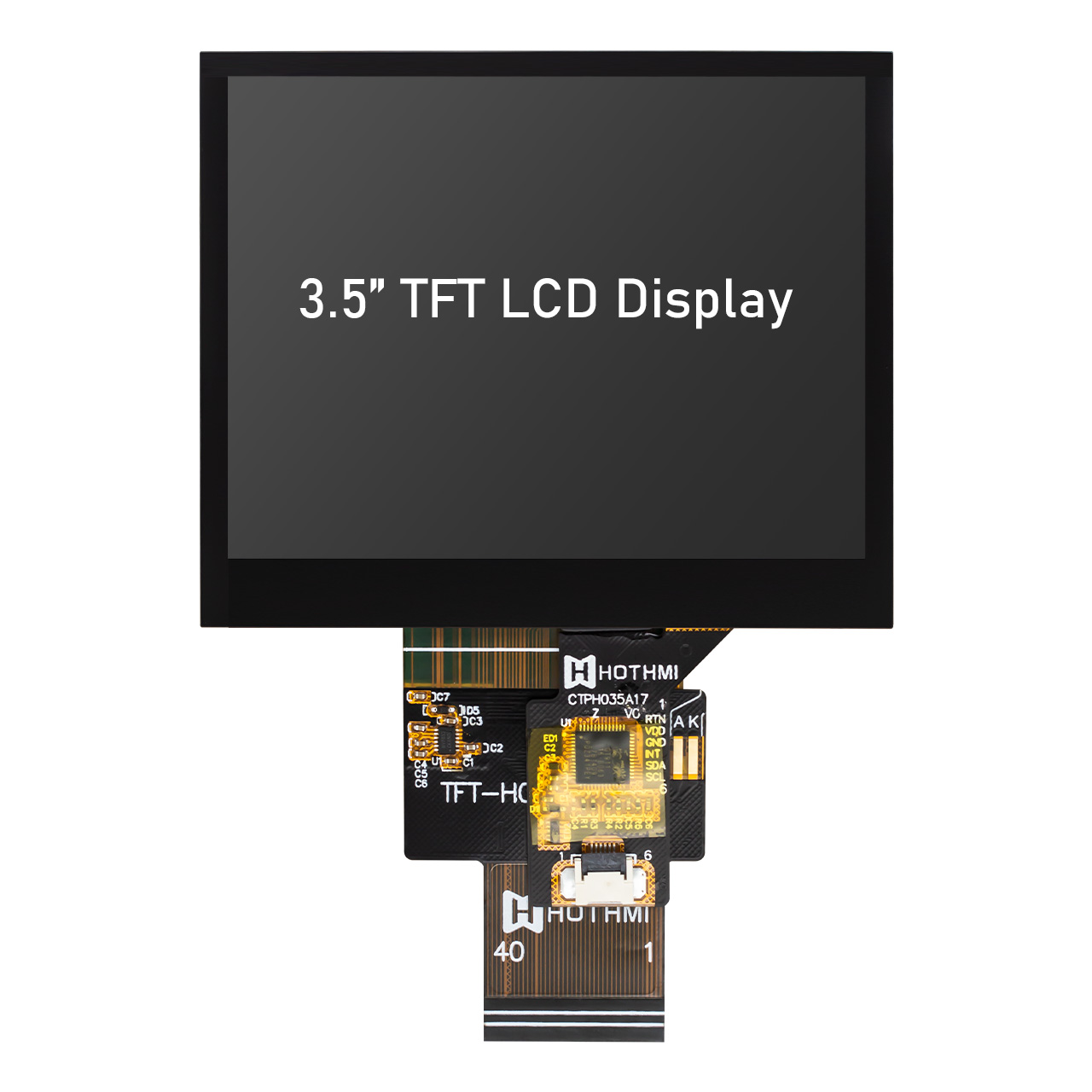 3.5" IPS TFT LCD Module 640x480 RGB ST7703 Capacitive Touch Panel - Image 4
