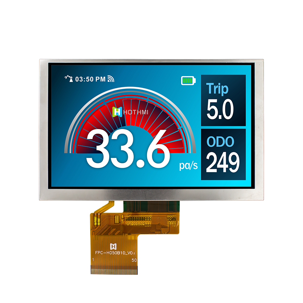 5 inch high brightness display ST7262 with RGB