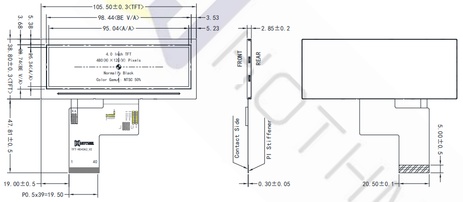 bar lcd display
