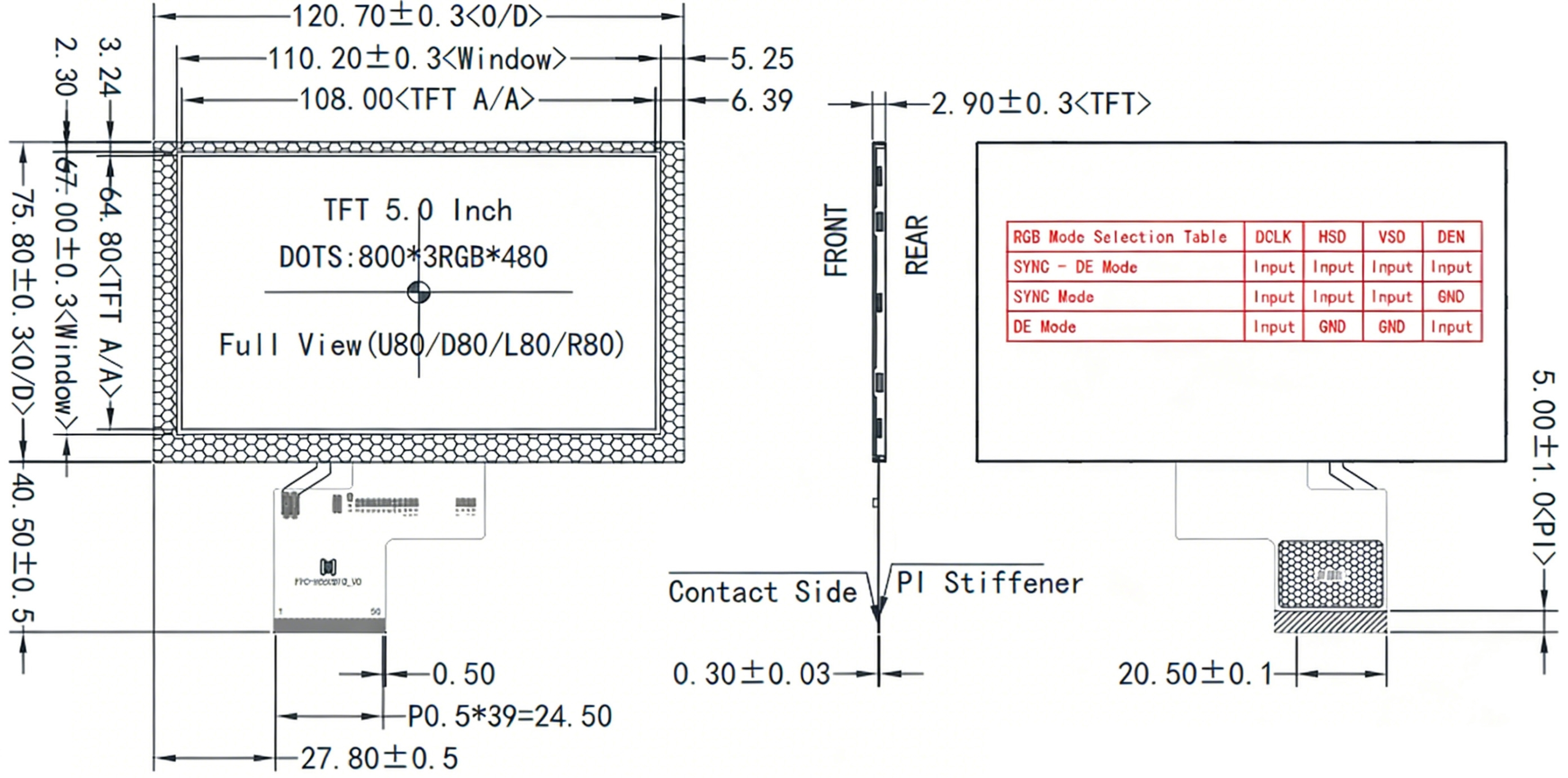 5″HighBrightnessTFT