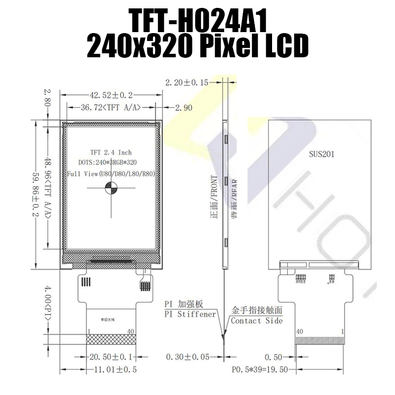 2.4 inch tft display