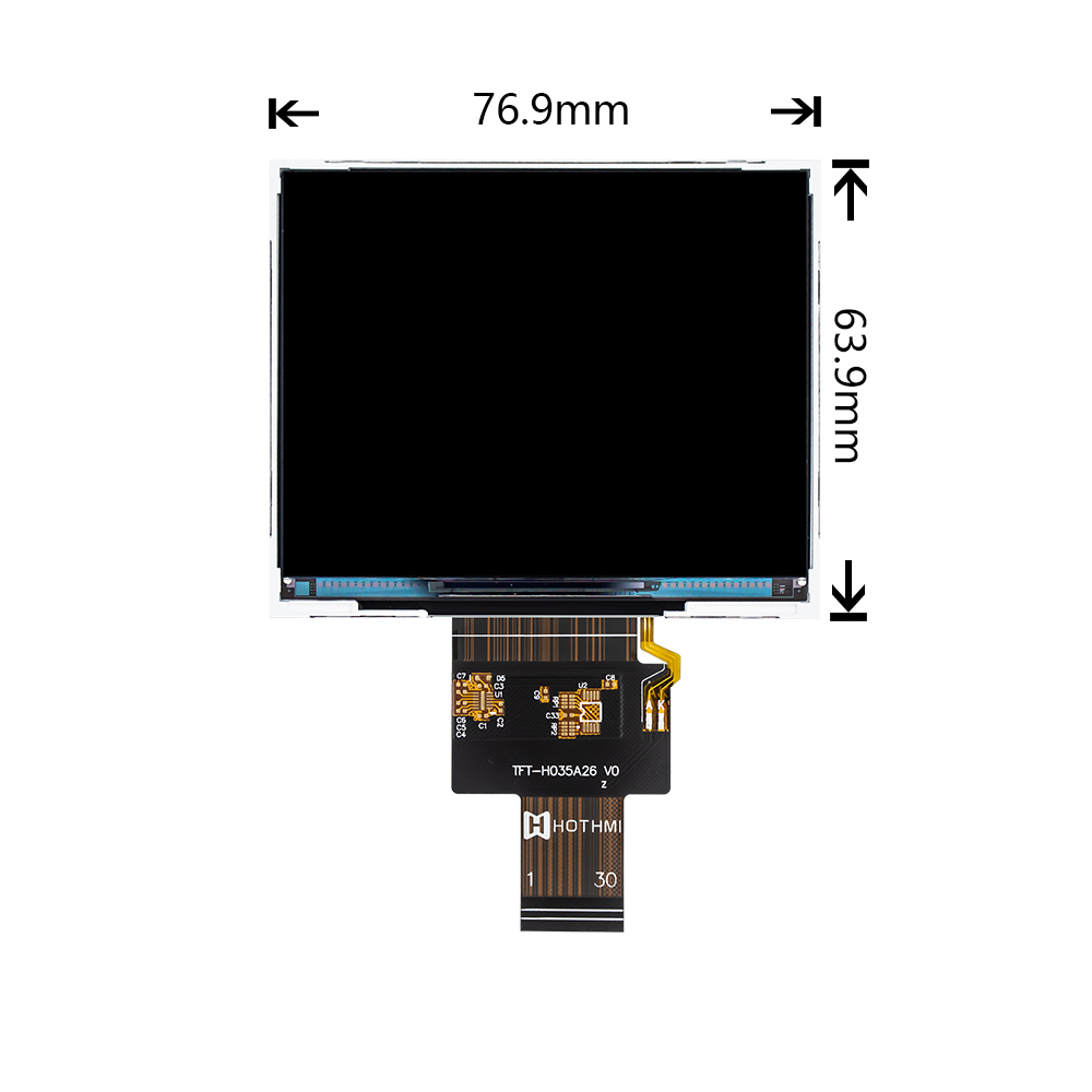 3.5 inch lvds display with wide temperature - Image 3