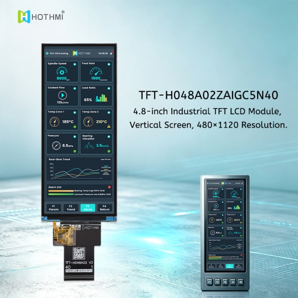 4.8 Inch Bar Type LCD Display 480x1120