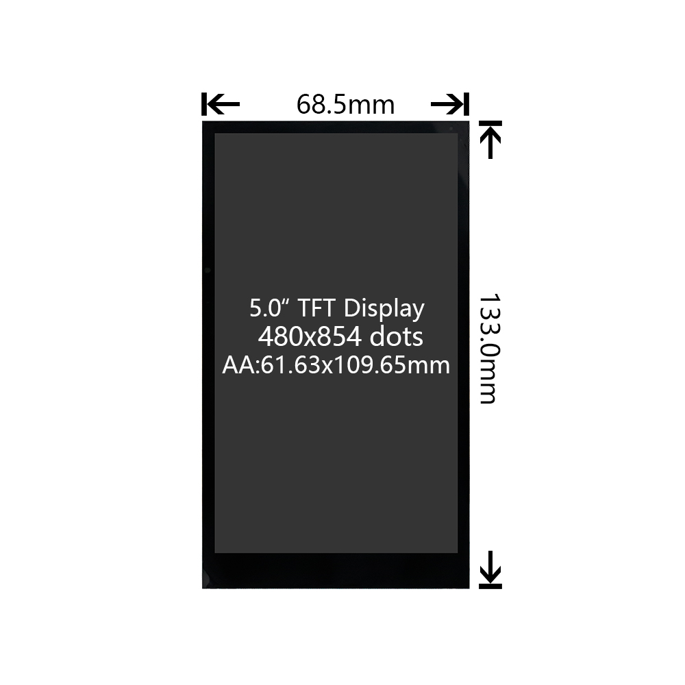 5 inch display 480x854 With Capacitive Touchscreen - Image 2