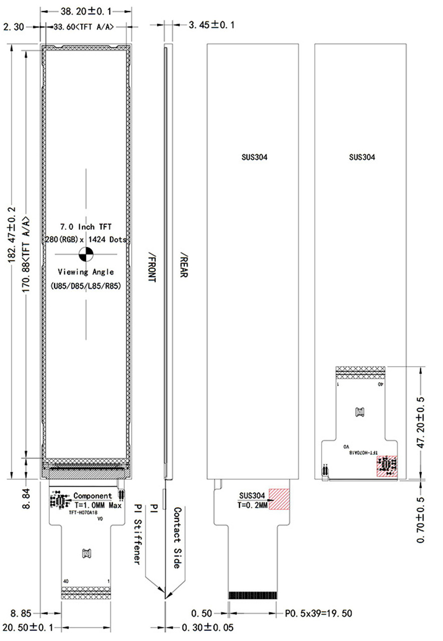7 inch IPS display 7 inch IPS display
