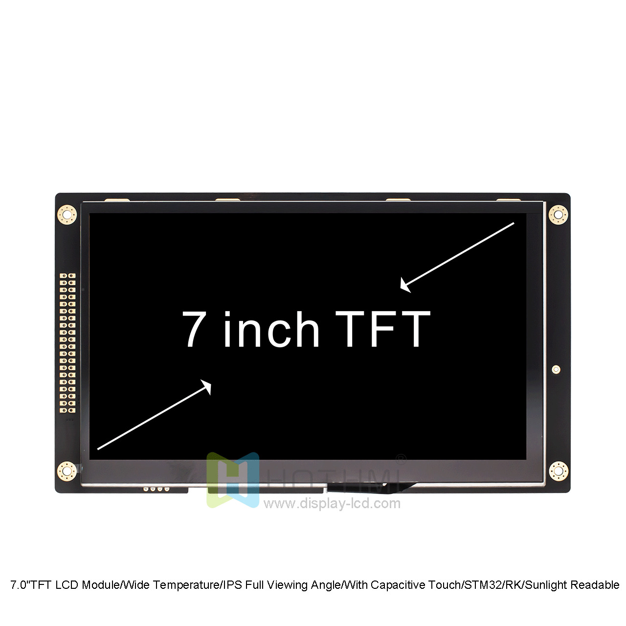 7 inch lcd screen 1024*600 With capacitive touch display HMI - Image 2