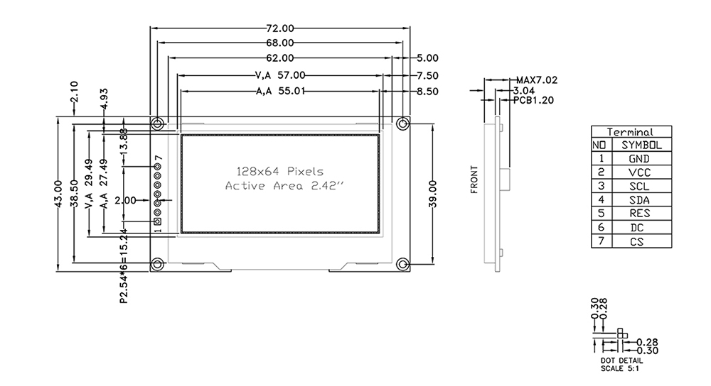 128x64 OLED 128x64 OLED