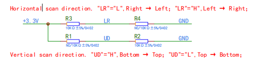 5.7 inch Sunlight Readable LCD Scanning Direction Settings