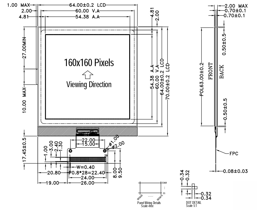 Monochrome LCD Monochrome LCD