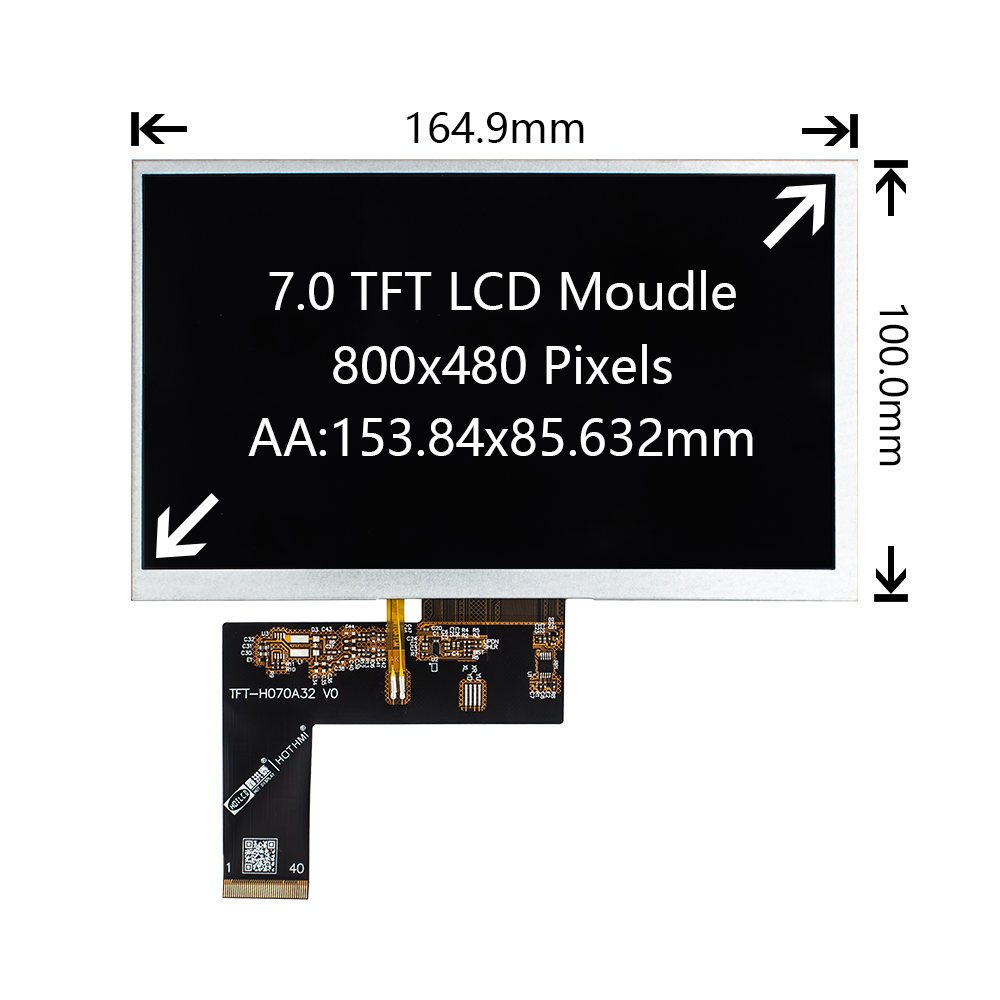 7 inch Display High Brightness LCD 40 pin - Image 2