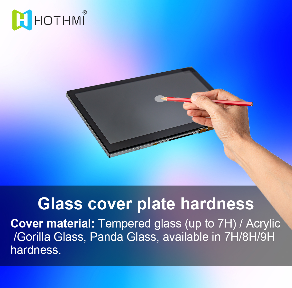 Glass cover plate hardness