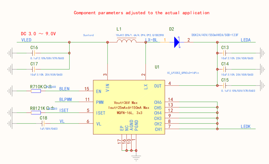 Quad SPI 4.3 inch-Backlight driver reference circuit Quad SPI 4.3 inch-Backlight driver reference circuit