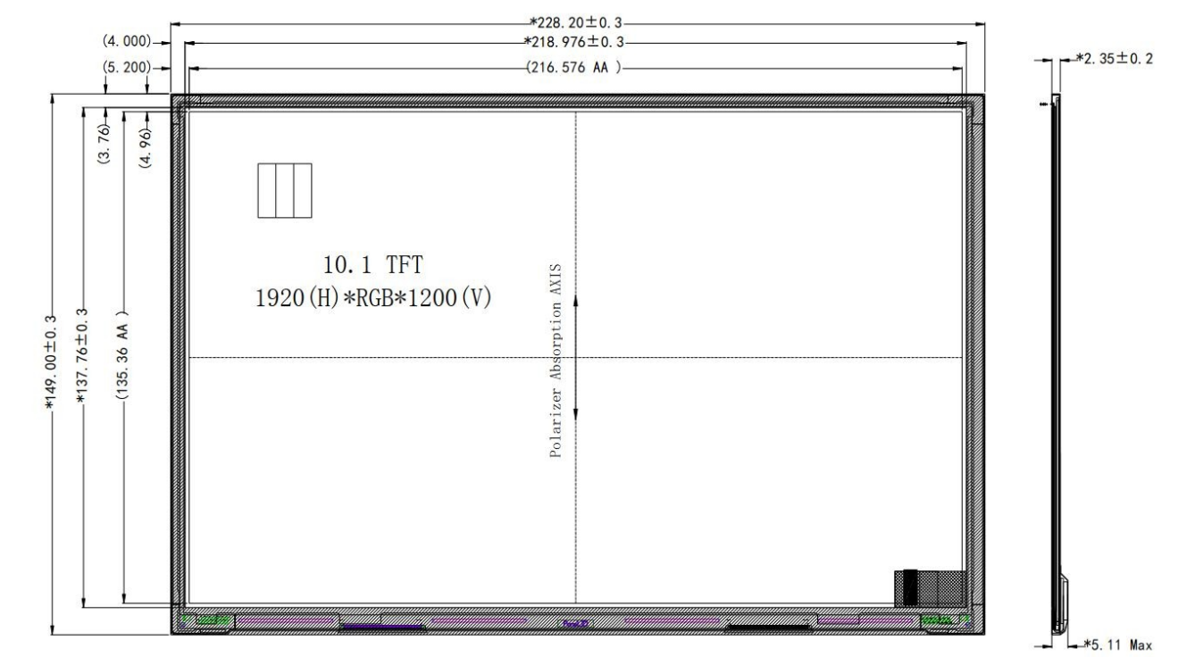 10.1 inch High Resolution Display Sunlight Readable