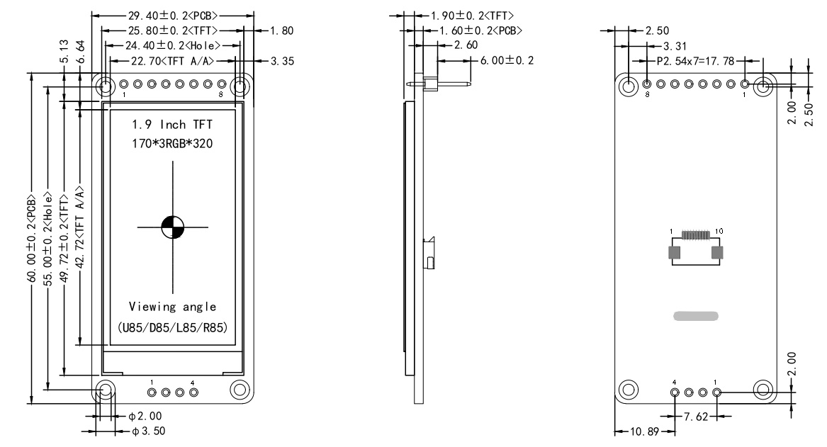 2 inch LCD Display
