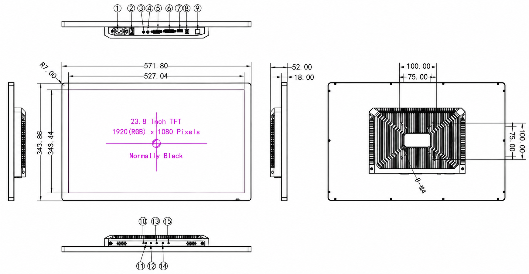 LCD Monitor Screen