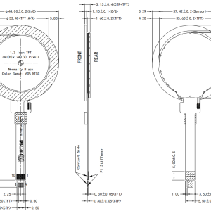 1.3 inch Round LCD Display 240x240 GC9A01 SPI