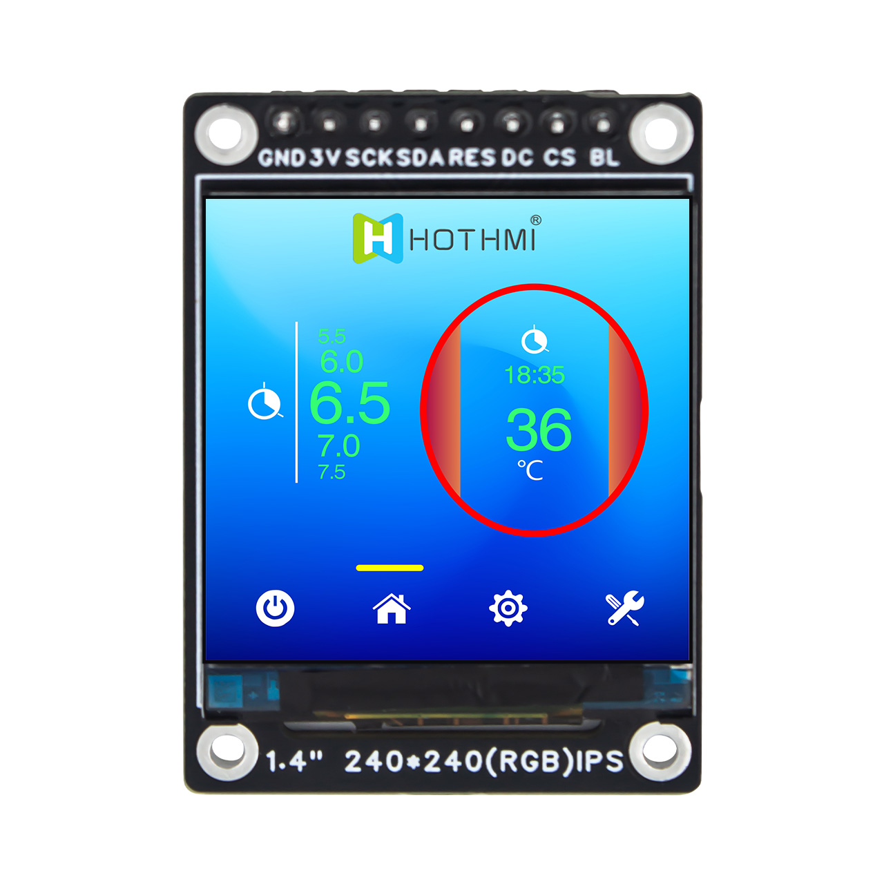 1.4 inch Square Display Screen ST7789 SPI - Image 2
