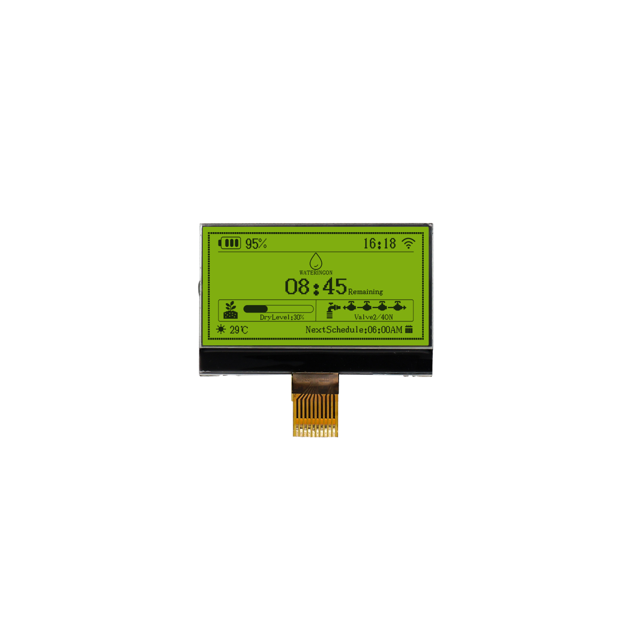 132x64 COG LCD Display STN ST7567