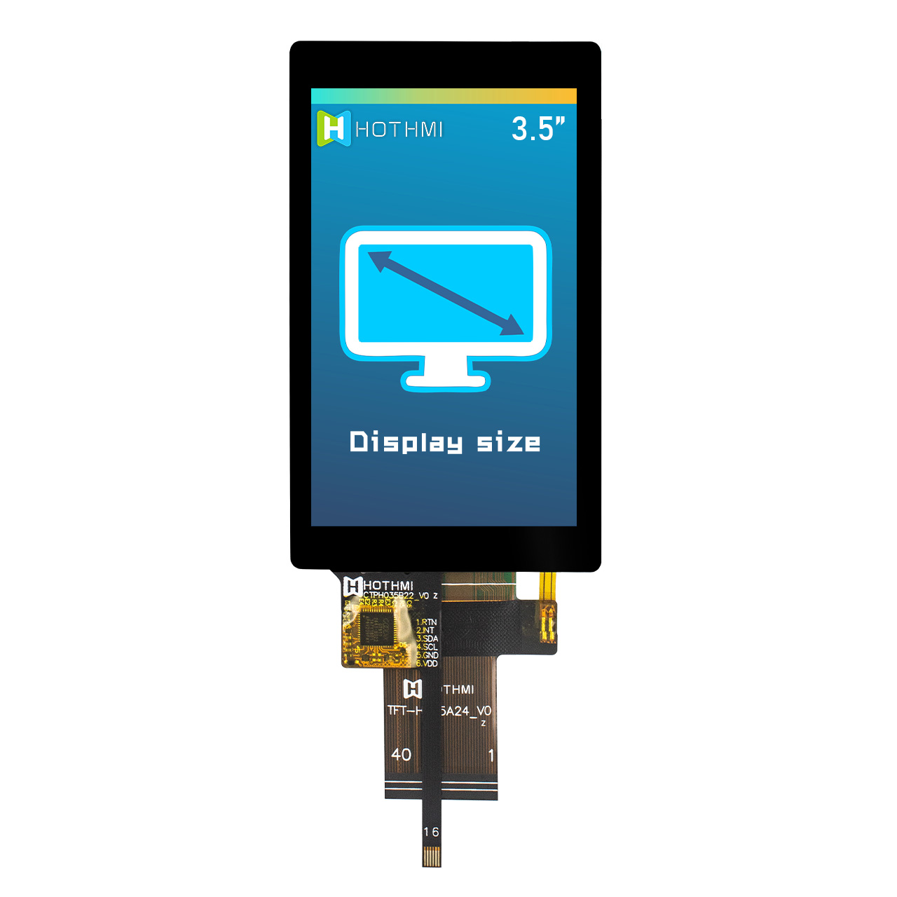 3.5 inch High Brightness TFT Display RGB ST7701S - Image 2