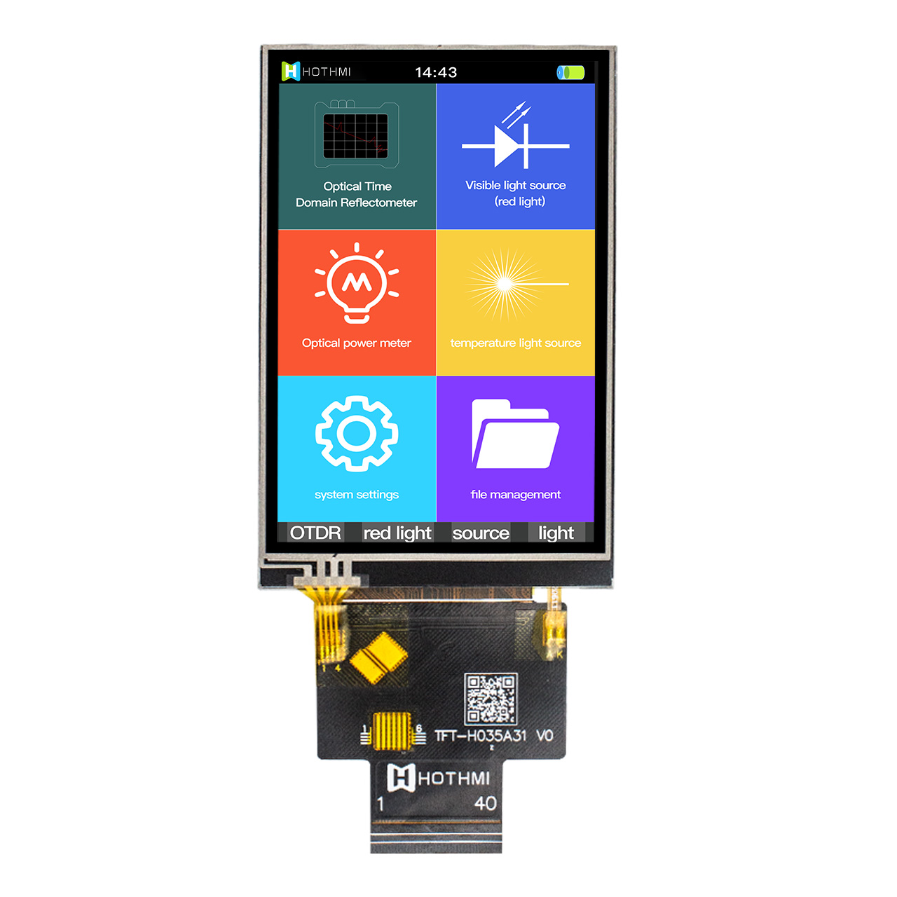 3.5 inch Resistive Touch TFT LCD ILI9488 MCU