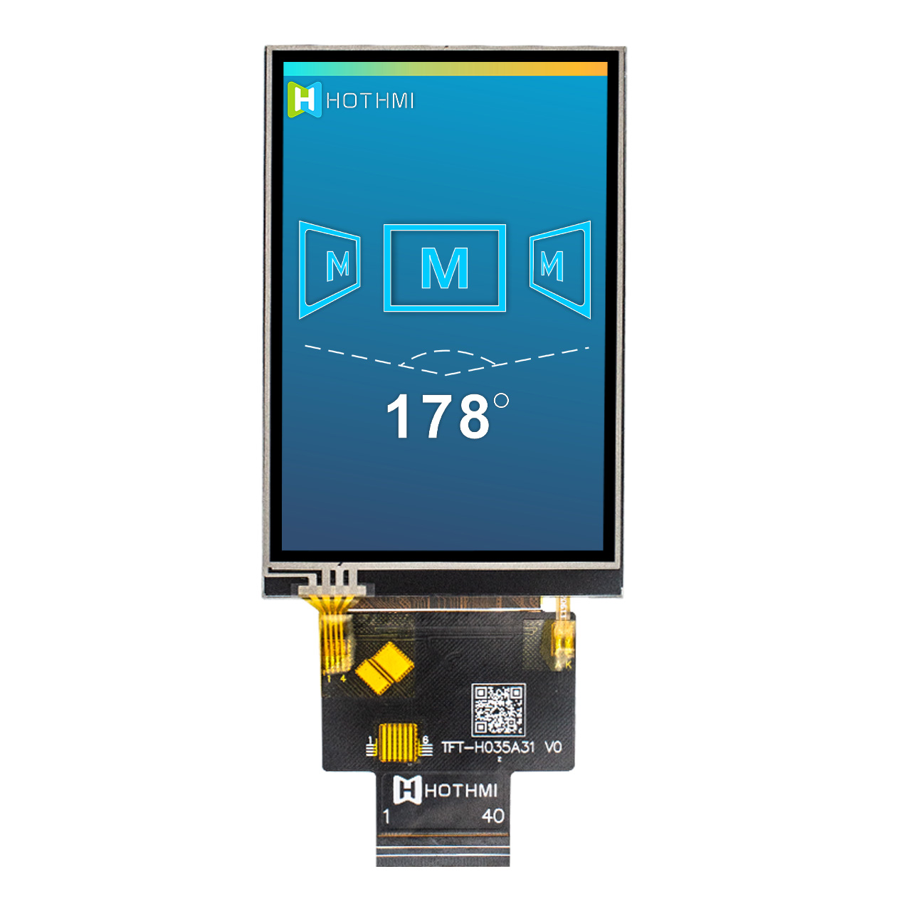 3.5 inch Resistive Touch TFT LCD ILI9488 MCU - Image 2