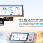 4.3-Inch Wide-Temperature Industrial TFT LCD Display