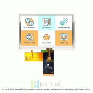 4.3 inch Touchscreen Resistive 480×272
