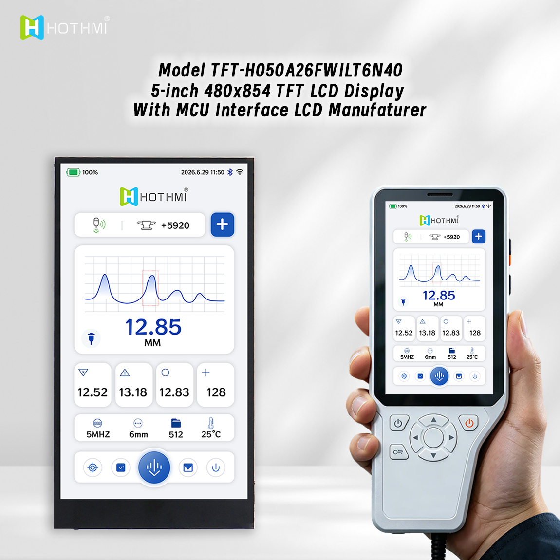 5 Inch Industrial Touch TFT Display